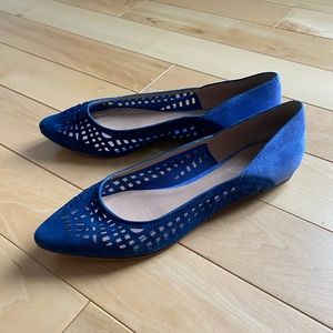 Sigerson Morrison Belle suede cutout flats